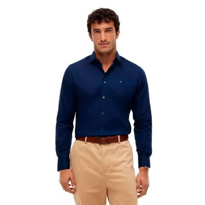 риза,с,дълъг,ръкав,дамски,ризи,мъжки,ризи,tommy,hilfiger,mw0mw45307,long,sleeve,shirt,blue,(carbon,navy,multi)