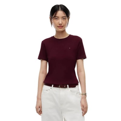 тениска,мъжки,тениски,дамски,тениски,tommy,hilfiger,slim,cody,plus,size,short,sleeve,t,shirt,purple,(deep,burgundy)