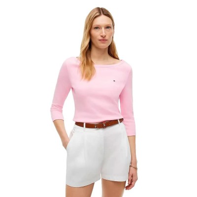 тениска,мъжки,тениски,дамски,тениски,tommy,hilfiger,ww0ww49928,3,4,sleeve,t,shirt,pink,(classic,pink)