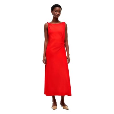 рокля,дамски,поли,и,рокли,tommy,hilfiger,ww0ww50041,sleeveless,midi,dress,red,(fire,red)