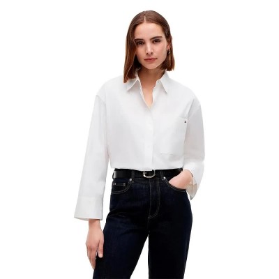 риза,с,дълъг,ръкав,дамски,ризи,мъжки,ризи,tommy,hilfiger,ww0ww51129,regular,fit,long,sleeve,shirt,white,(optic,white)