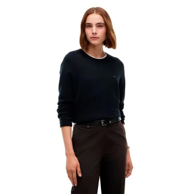 блуза,мъжки,пуловери,дамски,пуловери,tommy,hilfiger,ww0ww51432,sweater,black,(black)