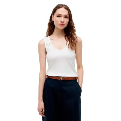 тениска,мъжки,тениски,дамски,тениски,tommy,hilfiger,ww0ww52112,sleeveless,t,shirt,white,(ecru)