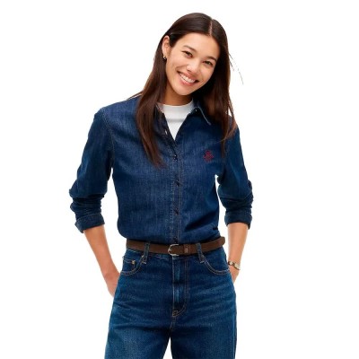 риза,с,дълъг,ръкав,дамски,ризи,мъжки,ризи,tommy,hilfiger,ww0ww52176,relaxed,fit,long,sleeve,shirt,blue,(darkused)