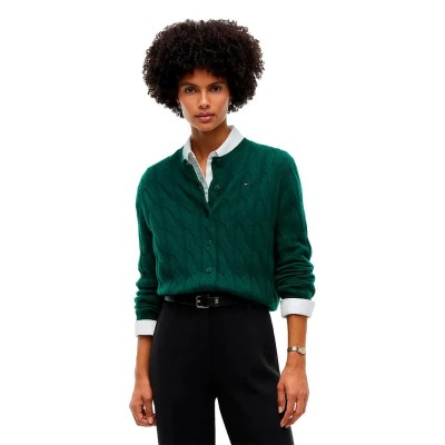 жилетка,мъжки,пуловери,дамски,пуловери,tommy,hilfiger,ww0ww52191,cardigan,green,(ornamental,green)