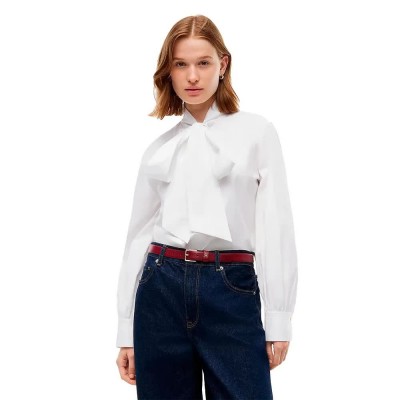 риза,с,дълъг,ръкав,дамски,ризи,мъжки,ризи,tommy,hilfiger,ww0ww52418,long,sleeve,shirt,white,(optic,white)
