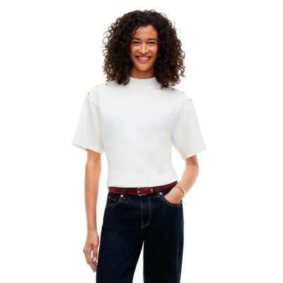 тениска,мъжки,тениски,дамски,тениски,tommy,hilfiger,ww0ww52382,long,sleeve,t,shirt,white,(ecru)