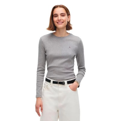 тениска,мъжки,тениски,дамски,тениски,tommy,hilfiger,ww0ww53689,long,sleeve,t,shirt,grey,(medium,grey,heather)