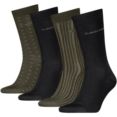 чорапи,мъжки,чорапи,дамски,чорапи,calvin,klein,701241207,socks,4,pairs,multicolor,(olive,green)