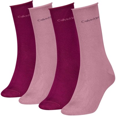 чорапи,мъжки,чорапи,дамски,чорапи,calvin,klein,701241213,socks,4,pairs,multicolor,(vintage,plum)