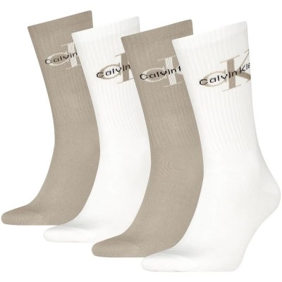чорапи,мъжки,чорапи,дамски,чорапи,calvin,klein,701241258,crew,socks,4,pairs,multicolor,(beige,white)