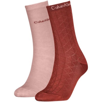 чорапи,мъжки,чорапи,дамски,чорапи,calvin,klein,701241456,socks,2,pairs,multicolor,(rust,red)
