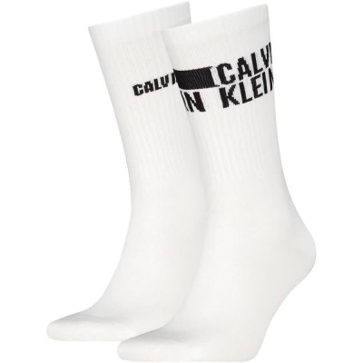 чорапи,мъжки,чорапи,дамски,чорапи,calvin,klein,701241734,crew,socks,2,pairs,white,(white)
