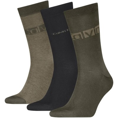 чорапи,мъжки,чорапи,дамски,чорапи,calvin,klein,logo,stripe,socks,3,pairs,multicolor,(olive,green)