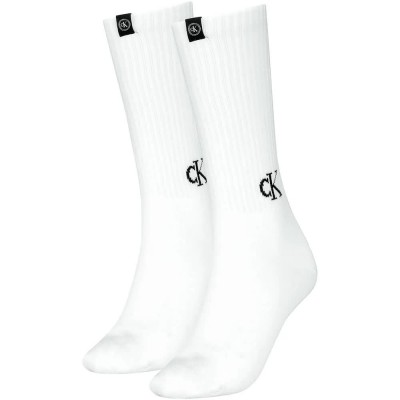 чорапи,мъжки,чорапи,дамски,чорапи,calvin,klein,logo,tab,long,socks,2,pairs,white,(white)