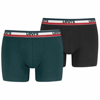 боксерки,мъжко,бельо,levi´s,®,701238002,boxers,2,units,green,black,(green,black)