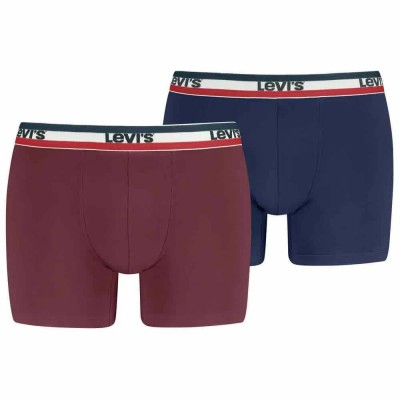 боксерки,мъжко,бельо,levi´s,®,701238002,boxers,2,units,red,blue,(red,navy)