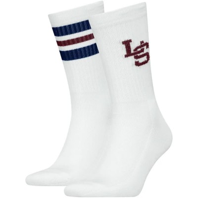 чорапи,мъжки,чорапи,дамски,чорапи,levi´s,®,701241861,crew,socks,2,pairs,white,(white,red,blue)