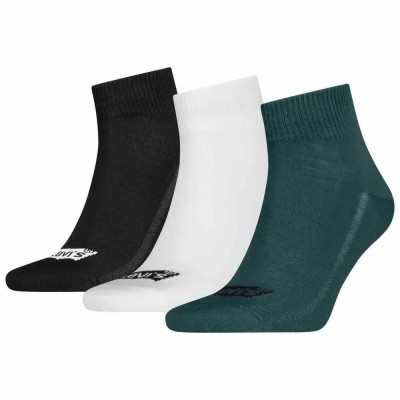 чорапи,мъжки,чорапи,дамски,чорапи,levi´s,®,batwing,logo,recycled,quarter,short,socks,3,pairs,multicolor,(green,combo)