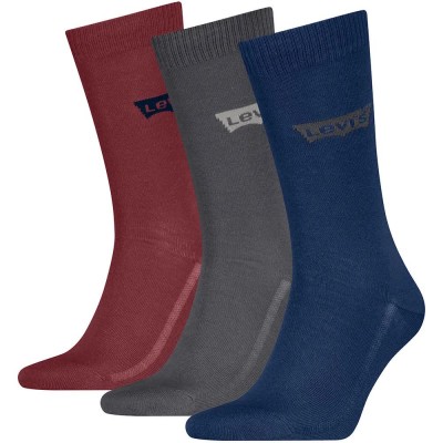 чорапи,мъжки,чорапи,дамски,чорапи,levi´s,®,batwing,logo,recycled,socks,3,pairs,multicolor,(blue,grey,red)
