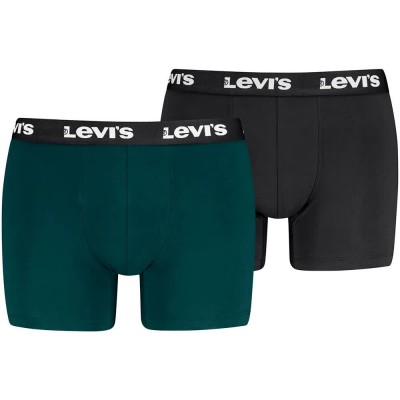 боксерки,мъжко,бельо,levi´s,®,repeat,logo,brief,boxers,2,units,green,black,(green,black)