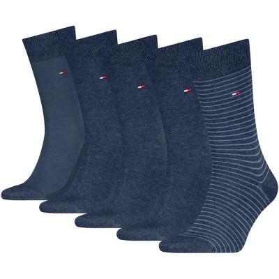 чорапи,мъжки,чорапи,дамски,чорапи,tommy,hilfiger,701241156,socks,5,pairs,blue,(jeans)