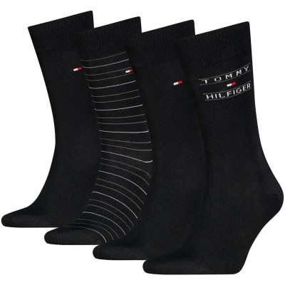 чорапи,мъжки,чорапи,дамски,чорапи,tommy,hilfiger,701241158,socks,4,pairs,black,(black)