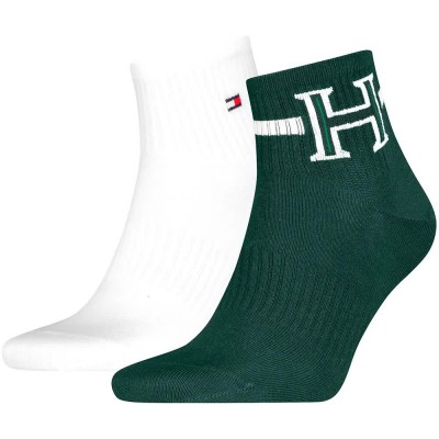 чорапи,мъжки,чорапи,дамски,чорапи,tommy,hilfiger,701241827,quarter,short,socks,2,pairs,multicolor,(deep,green)