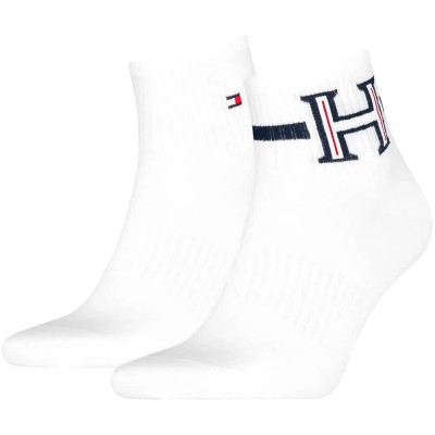 чорапи,мъжки,чорапи,дамски,чорапи,tommy,hilfiger,701241827,quarter,short,socks,2,pairs,white,(white)