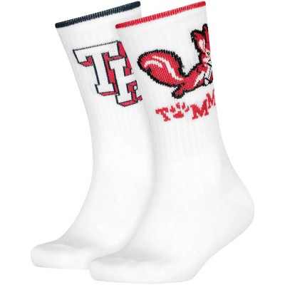 чорапи,мъжки,чорапи,дамски,чорапи,tommy,hilfiger,701241833,crew,socks,2,pairs,white,(white)