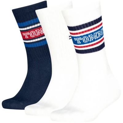 чорапи,мъжки,чорапи,дамски,чорапи,tommy,hilfiger,701241838,crew,socks,3,pairs,multicolor,(white)