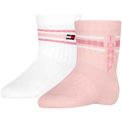 чорапи,мъжки,чорапи,дамски,чорапи,tommy,hilfiger,701241842,crew,socks,2,pairs,multicolor,(light,pink)