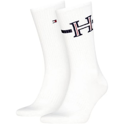 чорапи,мъжки,чорапи,дамски,чорапи,tommy,hilfiger,701241855,crew,socks,2,pairs,white,(white)