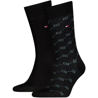 чорапи,мъжки,чорапи,дамски,чорапи,tommy,hilfiger,701241991,socks,2,pairs,black,(black)