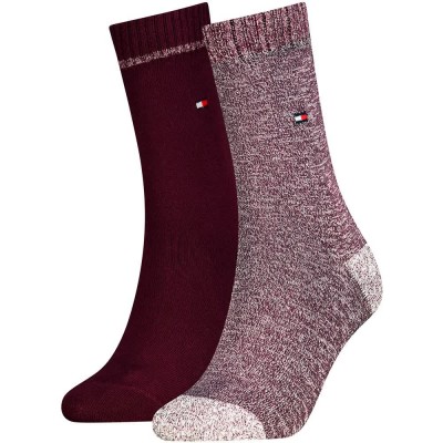 чорапи,мъжки,чорапи,дамски,чорапи,tommy,hilfiger,701242178,socks,2,pairs,multicolor,(deep,rouge)