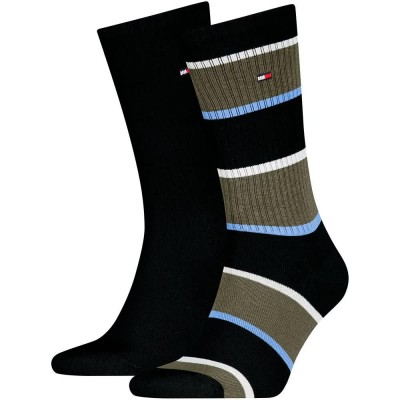 чорапи,мъжки,чорапи,дамски,чорапи,tommy,hilfiger,701242191,crew,socks,2,pairs,black,(black)
