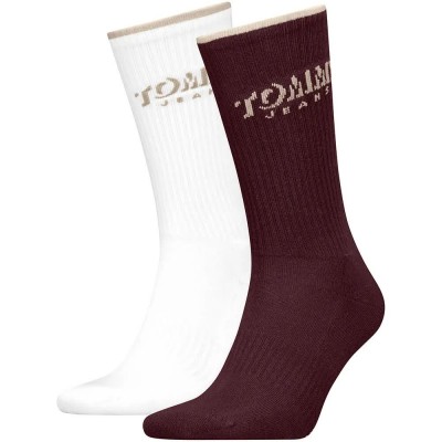 чорапи,мъжки,чорапи,дамски,чорапи,tommy,hilfiger,701242194,crew,socks,2,pairs,multicolor,(deep,rouge)