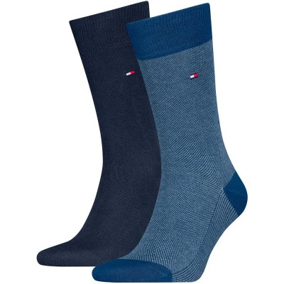 чорапи,мъжки,чорапи,дамски,чорапи,tommy,hilfiger,birdseye,socks,2,pairs,blue,(ocean,blue)