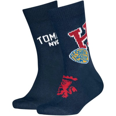 чорапи,мъжки,чорапи,дамски,чорапи,tommy,hilfiger,college,patch,socks,2,pairs,blue,(navy)