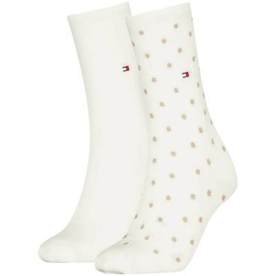 чорапи,мъжки,чорапи,дамски,чорапи,tommy,hilfiger,dot,socks,2,pairs,white,(off,white)