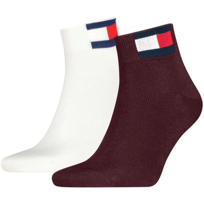 чорапи,мъжки,чорапи,дамски,чорапи,tommy,hilfiger,flag,quarter,short,socks,2,pairs,multicolor,(deep,rouge)