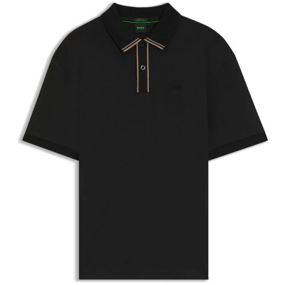 дамски,блузи,с,яка,мъжки,блузи,с,яка,boss,cord,10272954,green,short,sleeve,polo,black,(black)