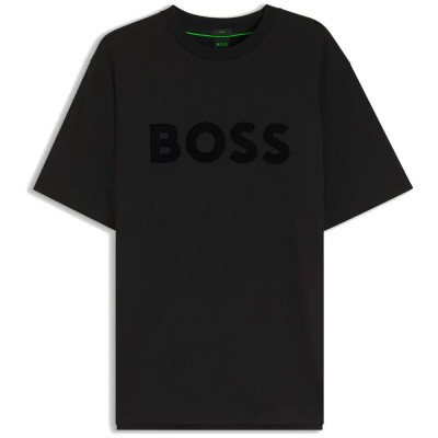 тениска,мъжки,тениски,дамски,тениски,boss,cord,logo,10279542,green,short,sleeve,t,shirt,black,(black)