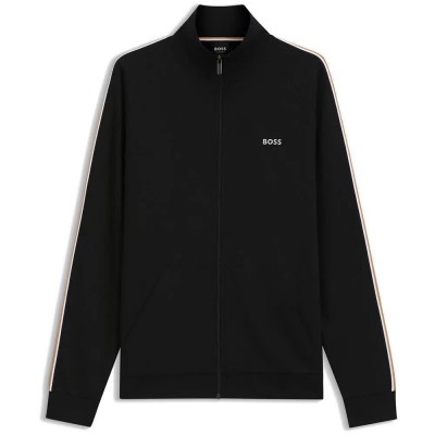 блуза,мъжки,пуловери,boss,iconic,10269546,02,full,zip,sweatshirt,black,(black)
