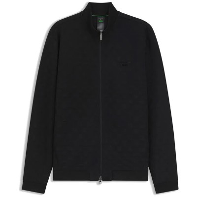 блуза,мъжки,пуловери,boss,icons70,10282210,green,full,zip,sweatshirt,black,(black)