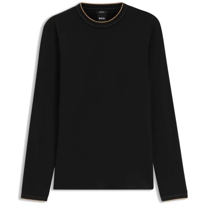тениска,мъжки,тениски,дамски,тениски,boss,tenison,195,10277803,long,sleeve,t,shirt,black,(black)