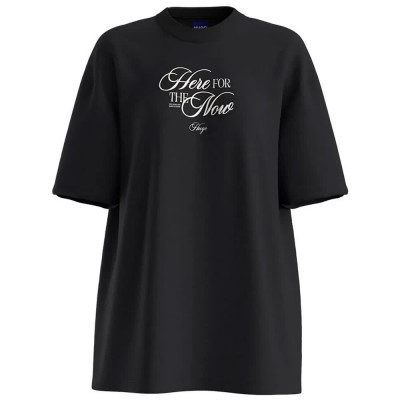 тениска,мъжки,тениски,дамски,тениски,hugo,50566578,oversized,blue,short,sleeve,t,shirt,black,(black,002)