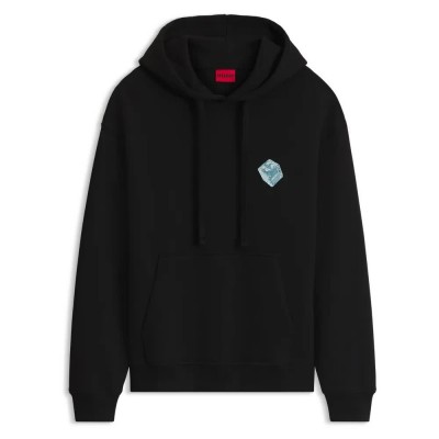 суичър,мъжки,пуловери,hugo,50568581,red,hoodie,black,(black)