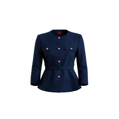 сако,дамски,сака,hugo,althia,10271919,red,blazer,blue,(medium,blue)