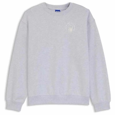 блуза,дамски,блузи,hugo,classic,crew,10280152,blue,sweatshirt,grey,(open,grey)